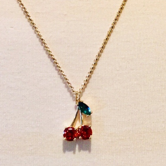 Adorable Cherry Kate Spade Necklace 